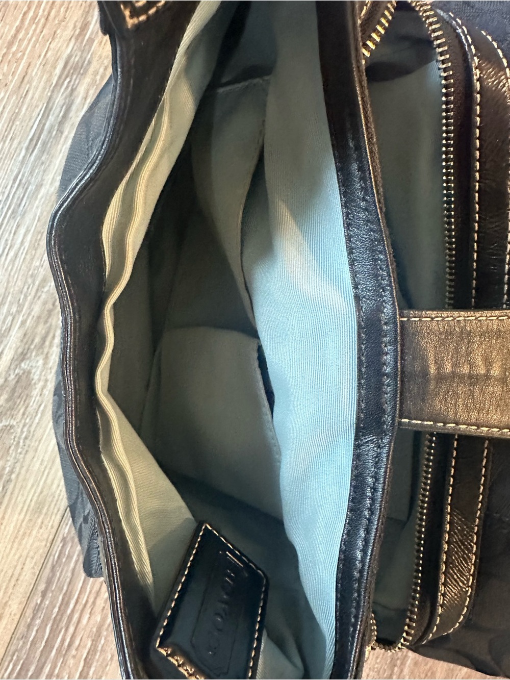 Coach Black SoHo Lynn Signature Hobo Bag with Buckle Accent - Picture 7 of 10